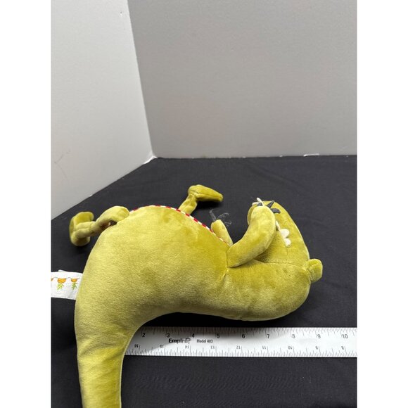 Bunnies By The Bay Later Green Gator Red Cream Stripes Knotted Legs Plush - Picture 5 of 8